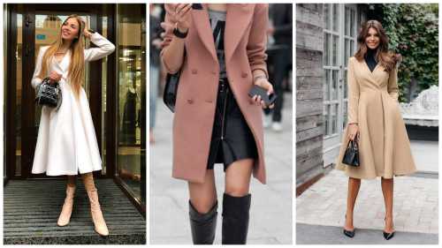 Модное женское приталенное пальто