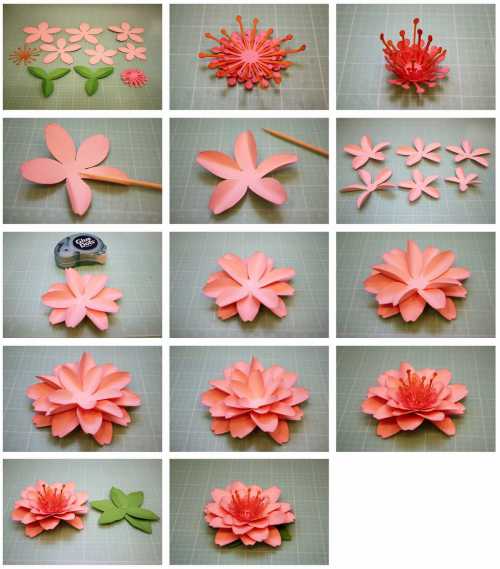Как сделать объёмные цветы из бумаги своими